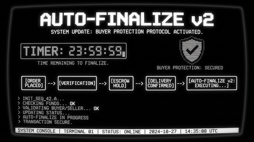 Auto-finalize v2 buyer protection system terminal