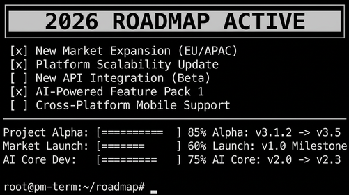 2026 roadmap features infrastructure development terminal